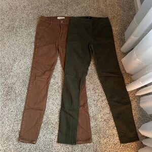 Two pairs of “jeggings”